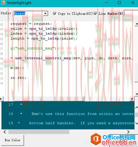 OneNote代码高亮插件 NoteHighLight 增加起始行号版本和实时预览