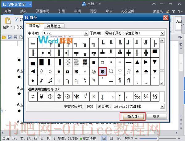 选择一种项目符号