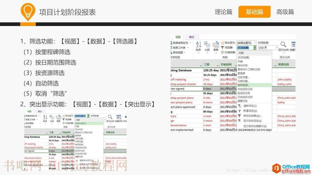 和大家一起学 Project—Project基础应用