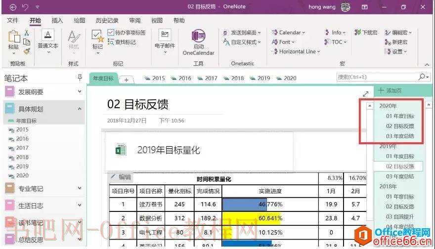 OneNote 目标分解的基本框架是什么？