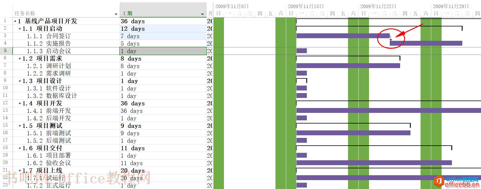 入门到精通！项目管理软件Project系列教程一设置任务之间的关系