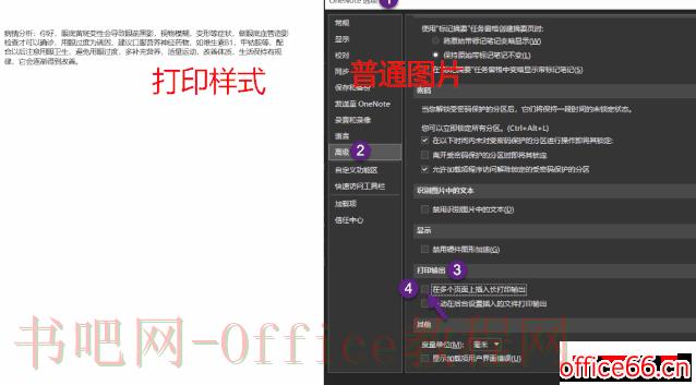 OneNote 插入PDF文件的打印样式和图片有什么区别？