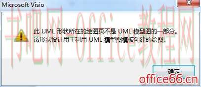 使用visio 提示此UML形状所在的绘图页不是UML模型图的一部分 请问这个问题怎么解决？