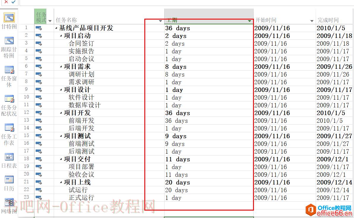 入门到精通！项目管理软件Project系列教程一任务清单初始化技巧