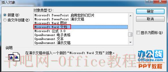 在Powerpoint2007中插入各类文档和表格进行编辑和修改