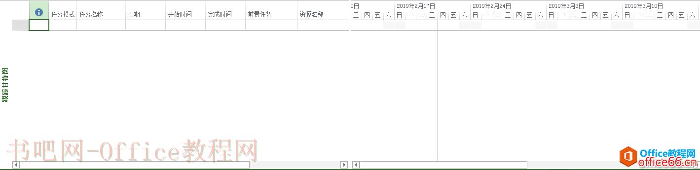 Project常见视图 跟踪甘特图