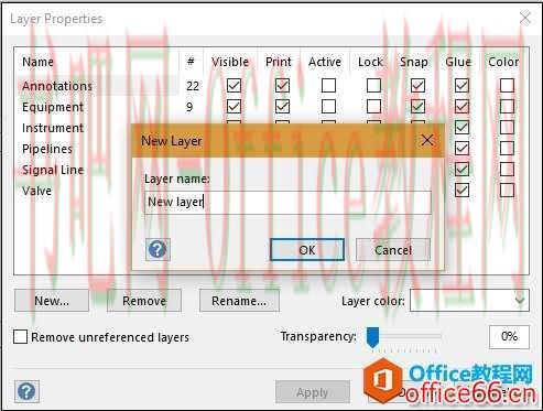 Visio 如何 使用图层