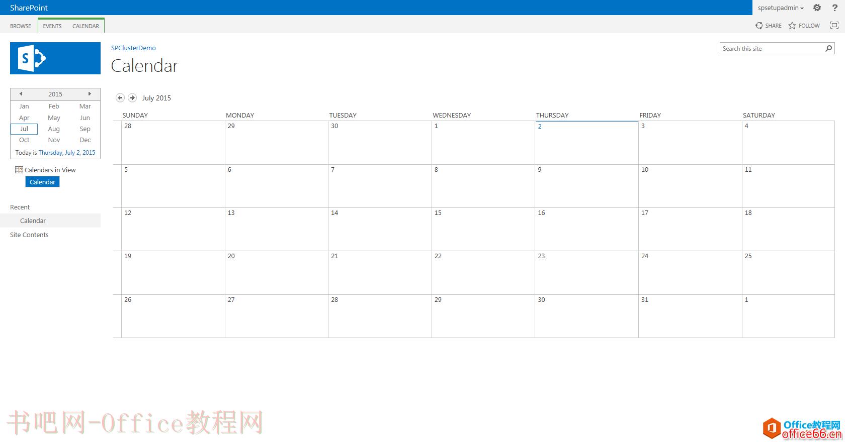 SharePoint 日历视图兼容性问题
