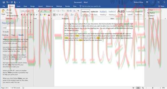 Office 2019在<b>Word</b>中找到text