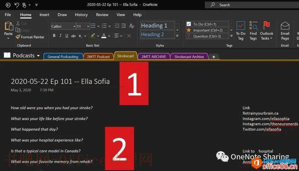 如何使用 Onenote 制作播客剧集
