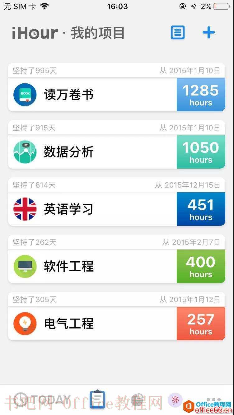 OneNote 推荐的时间统计策略
