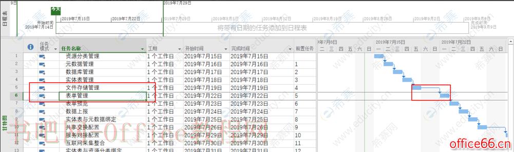 Project 2016如何把周末修改为工作日