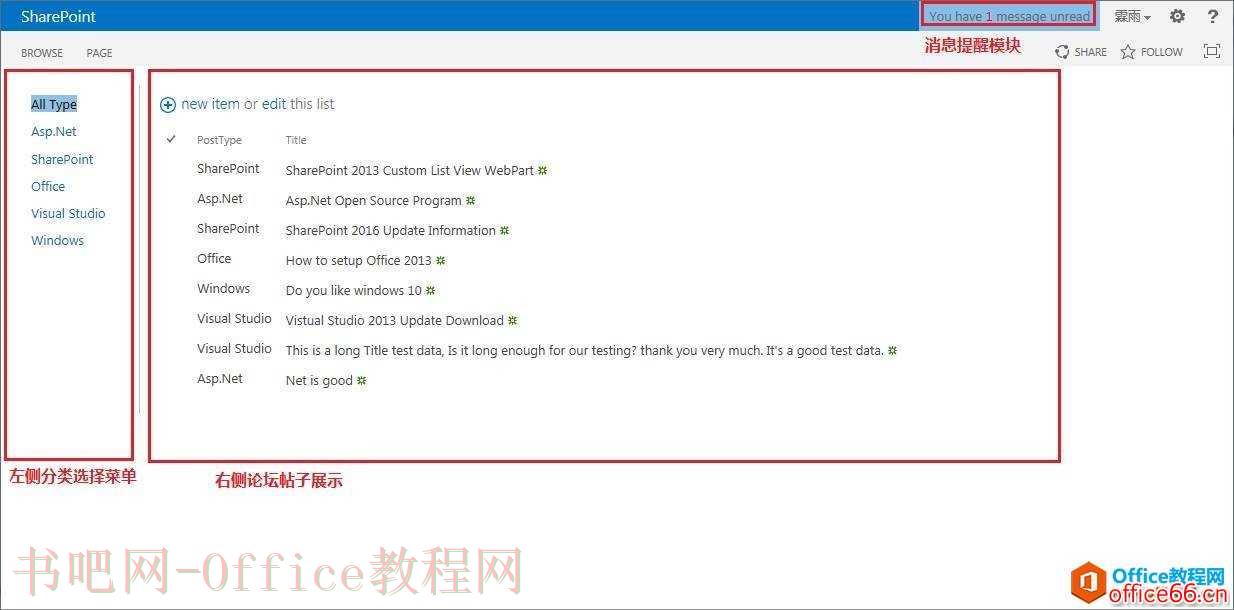 基于SharePoint 的论坛解决方案