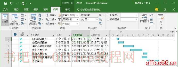 Project 什么是甘特图