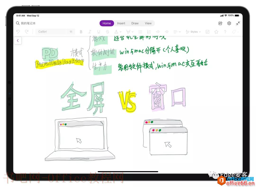iPad上的草稿纸：“Prodrafts”、“无限稿纸”和“微软OneNote”