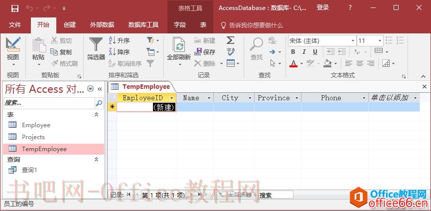 Access操作查询实现实例教程
