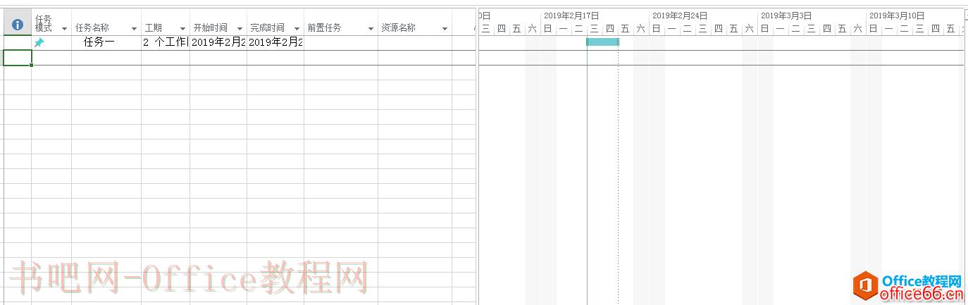 Project常见视图 甘特图介绍