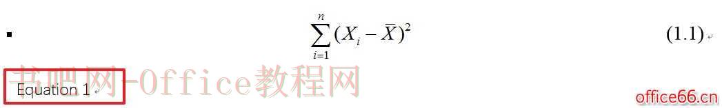MathType公式后面的Equation怎么隐藏