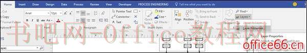 Visio 如何 使用SmartShapes创建图层