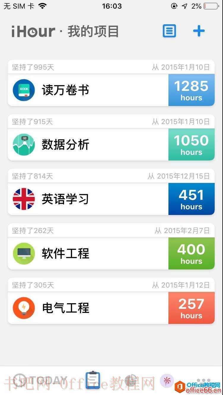 OneNote 好用的时间统计APP推荐